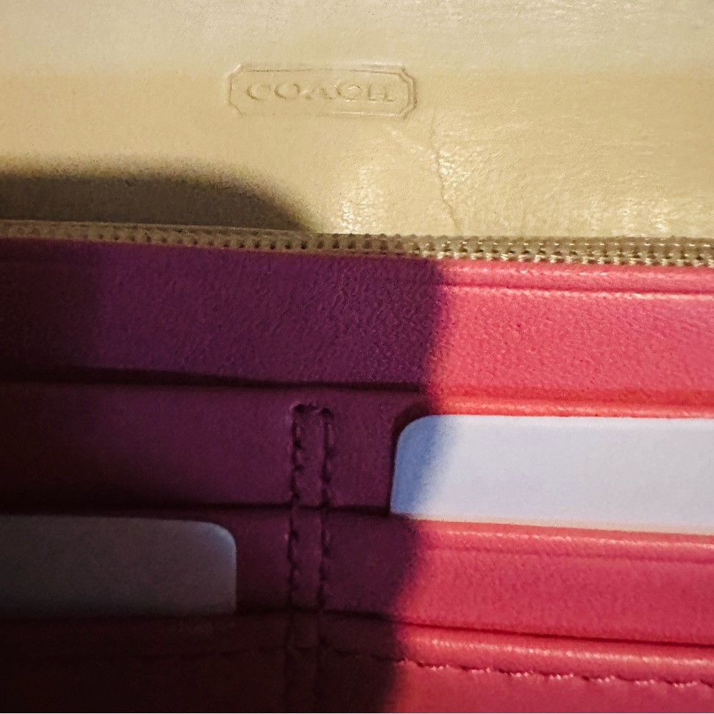 Coach Kristen  Pink Leather Wallet - Picture 9 of 13
